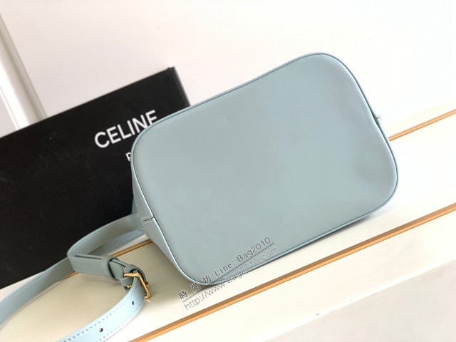 Celine專櫃2023s春夏新品CUIR TRIOMPHE小號繡花光滑牛皮水桶包 賽琳百搭斜挎肩背女包 sldj2432